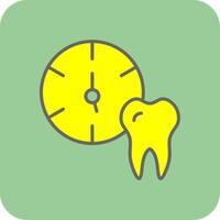 Medical Appointment Filled Yellow Icon vector