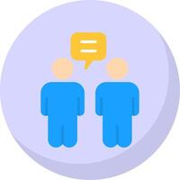 Relationship Flat Bubble Icon vector