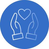 Loyalty Flat Bubble Icon vector