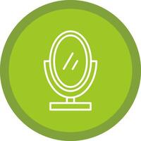 Mirror Line Multi Circle Icon vector