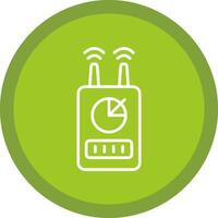 Device Line Multi Circle Icon vector