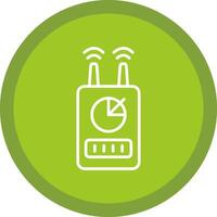 Device Line Multi Circle Icon vector