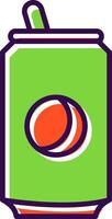 Soda Can filled Design Icon vector