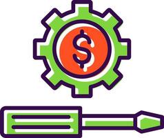 Money Management filled Design Icon vector