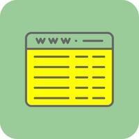 Web Programming Filled Yellow Icon vector