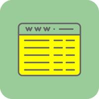 Web Programming Filled Yellow Icon vector