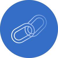 Chain Flat Bubble Icon vector