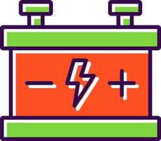 Car Battery filled Design Icon vector