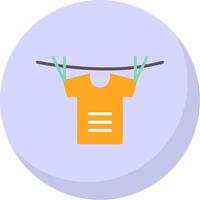 Shirt Flat Bubble Icon vector