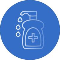 Liquid Soap Flat Bubble Icon vector