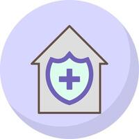 House Flat Bubble Icon vector