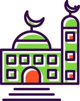 Mosque filled Design Icon vector