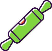 Rolling Pin filled Design Icon vector