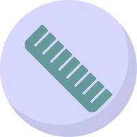 Comb Flat Bubble Icon vector