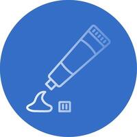 Tooth Paste Flat Bubble Icon vector