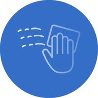 Cleaning Flat Bubble Icon vector