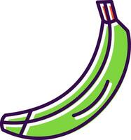 Banana filled Design Icon vector