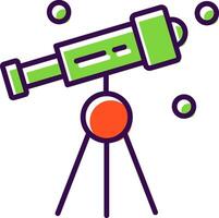 Telescope filled Design Icon vector