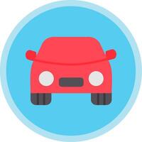 Car Flat Multi Circle Icon vector