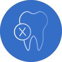 Dentist Flat Bubble Icon vector