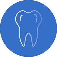 Tooth Flat Bubble Icon vector