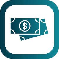 Payment Glyph Gradient Corner Icon vector