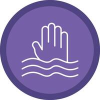 Sinking Line Multi Circle Icon vector