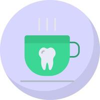 Cup Flat Bubble Icon vector