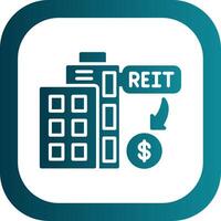 Reit Filled Yellow Icon vector