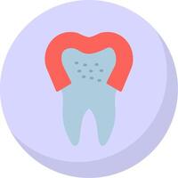 Gum Flat Bubble Icon vector