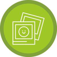 Photograph Line Multi Circle Icon vector