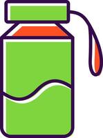 Water Bottle filled Design Icon vector