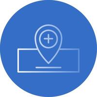 Location Flat Bubble Icon vector