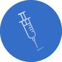 Syringe Flat Bubble Icon vector