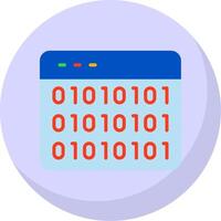 Website Codes Flat Bubble Icon vector