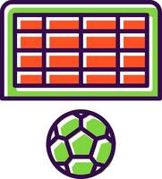 Football Goal filled Design Icon vector
