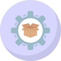 Product Management Flat Bubble Icon vector