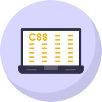 Data Encryption Flat Bubble Icon vector