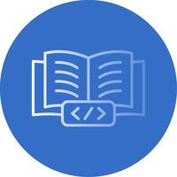 Book Flat Bubble Icon vector