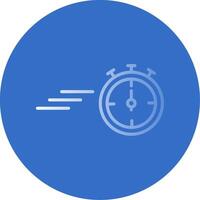 Timer Flat Bubble Icon vector