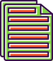 File filled Design Icon vector