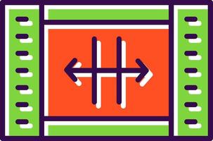 Resize filled Design Icon vector