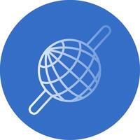 Sphere Flat Bubble Icon vector