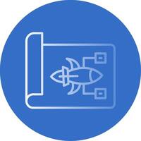 Plans Flat Bubble Icon vector