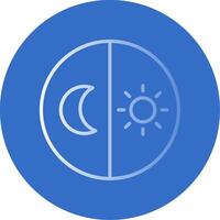 Day And Night free Flat Bubble Icon vector