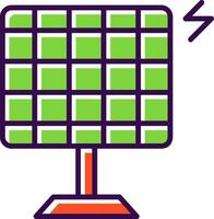 Solar Energy filled Design Icon vector