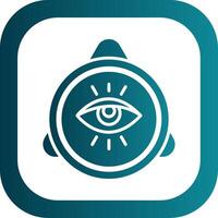 Eye Of Providence Glyph Gradient Corner Icon vector