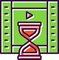 Duration filled Design Icon vector