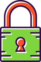 Lock filled Design Icon vector