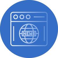 Breaking News Flat Bubble Icon vector